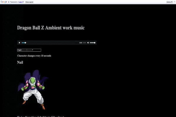 DBZ Focus Music project demo