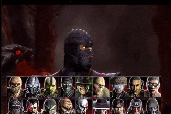 Mortal Kombat Character Picker project demo
