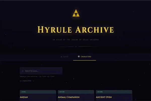 Zelda Tools API project demo